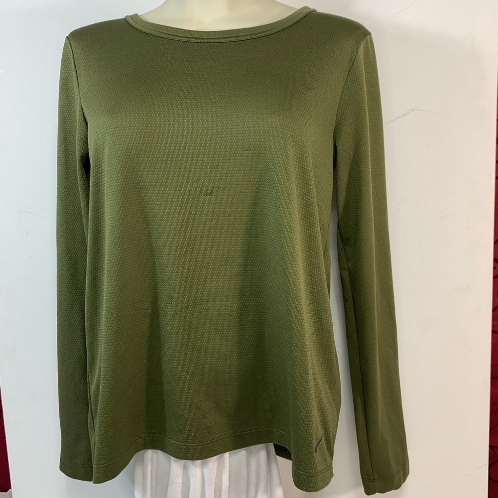 Nike Green Long Sleeve with Open Back
